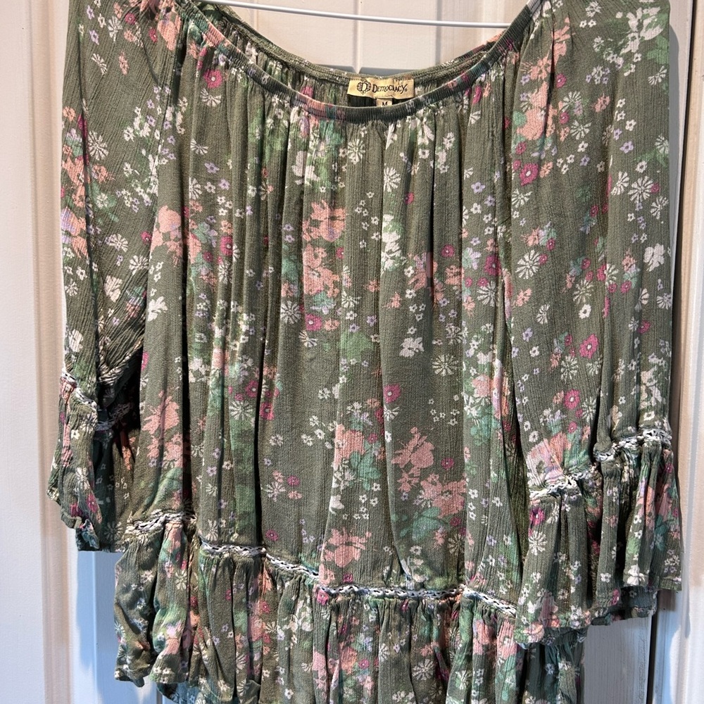 Democracy boho floral blouse - Picture 3 of 5